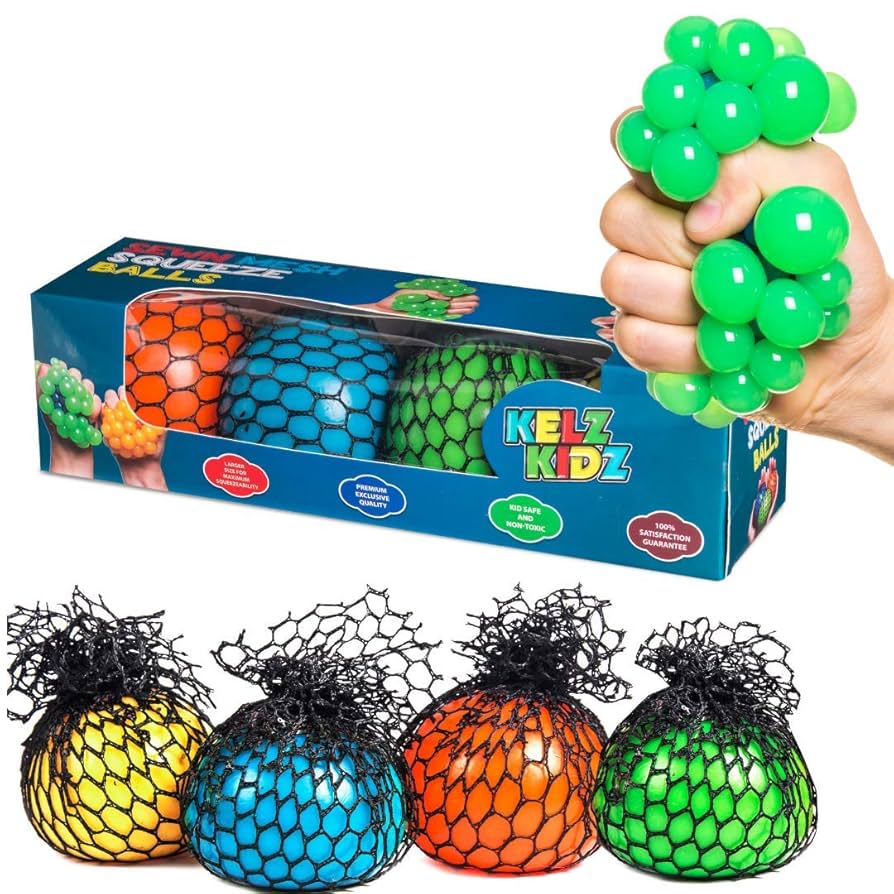 Amazon.com: KELZ KIDZ Durable Mesh Squishy Balls Fidget Toy